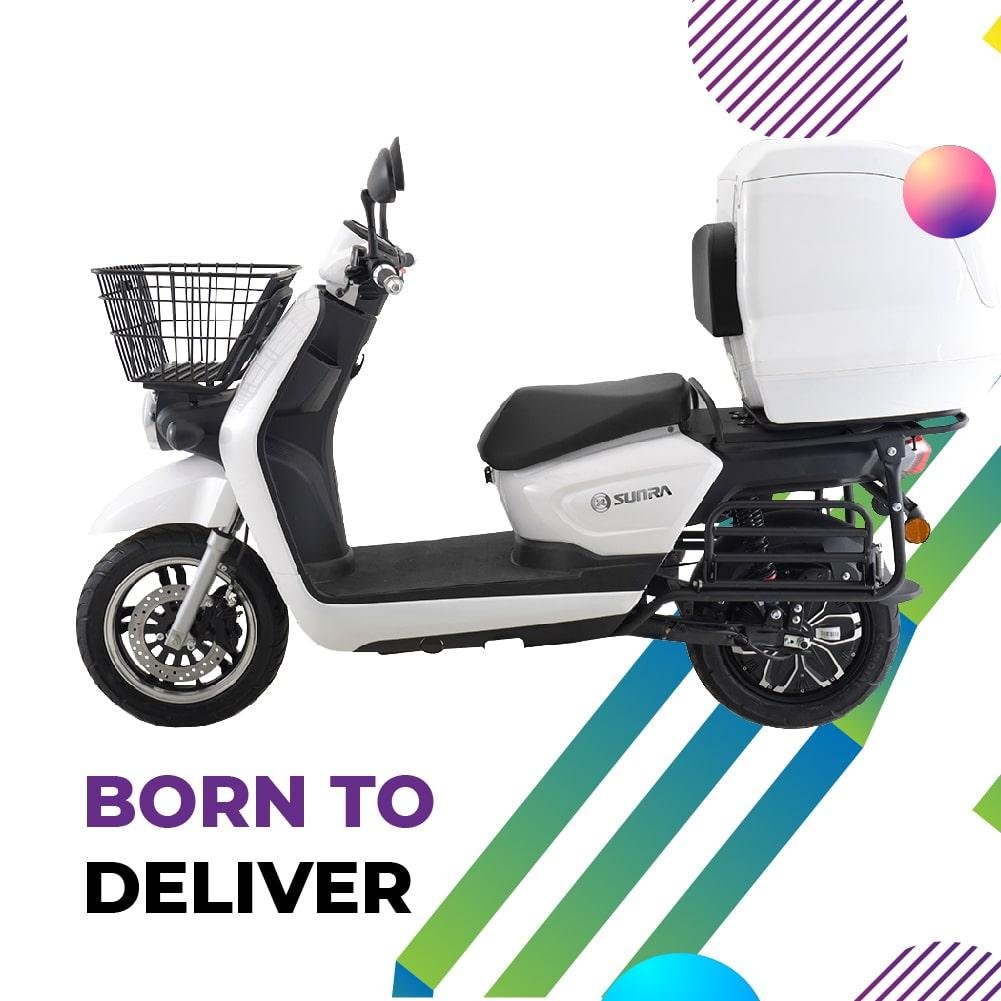 Moto eléctrica 50e SUNRA CARGOO / 3000W / 130 km auton. / Boble bateria / Blanco / Matriculada - Imagen 6