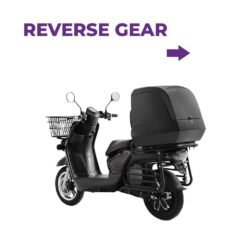 Alternative view of Moto eléctrica 50e SUNRA CARGOO / 3000W / 130 km auton. / Boble bateria / Negro / Matriculada