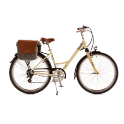 Bicicleta eléctrica Littium Berlin Classic / 250W / Crema / hasta 70 km autonomía
