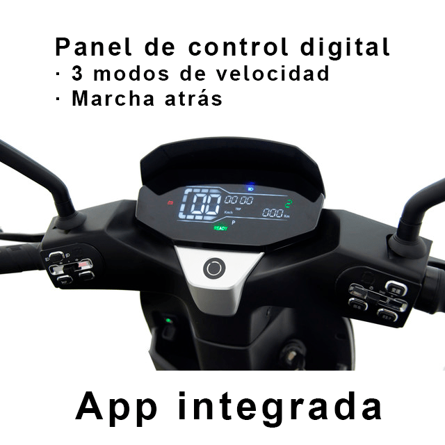 Moto eléctrica 125e SUNRA RS / 3000W / 130 km auton. / Negra / Reparto / Doble batería / Matriculada - Imagen 2