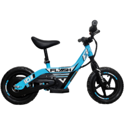 Alternative view of Bicicleta eléctrica para niño o niña Flash azul / 100W / velocidad 6 km/hora / automía 9 km