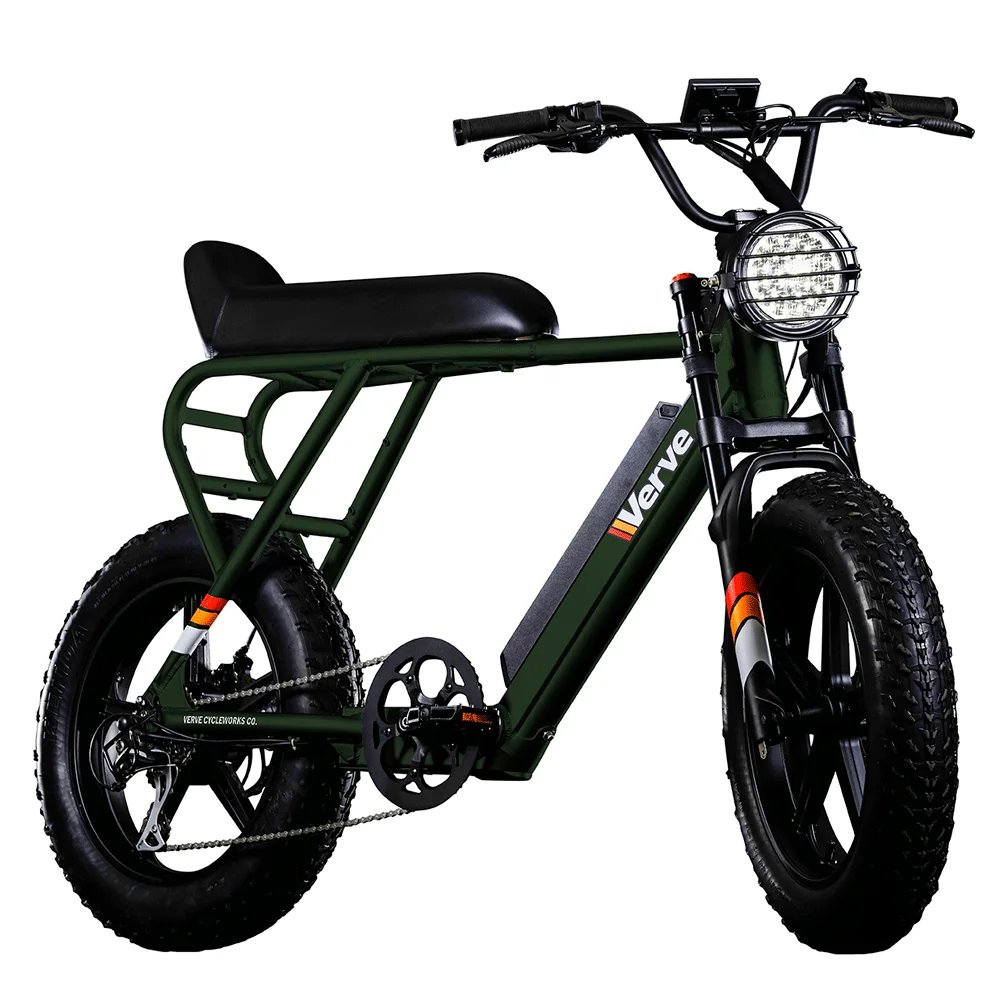 Bicicleta eléctrica Verve Pantera Verde / 500-840W / Auton. 110 Km / Homologada