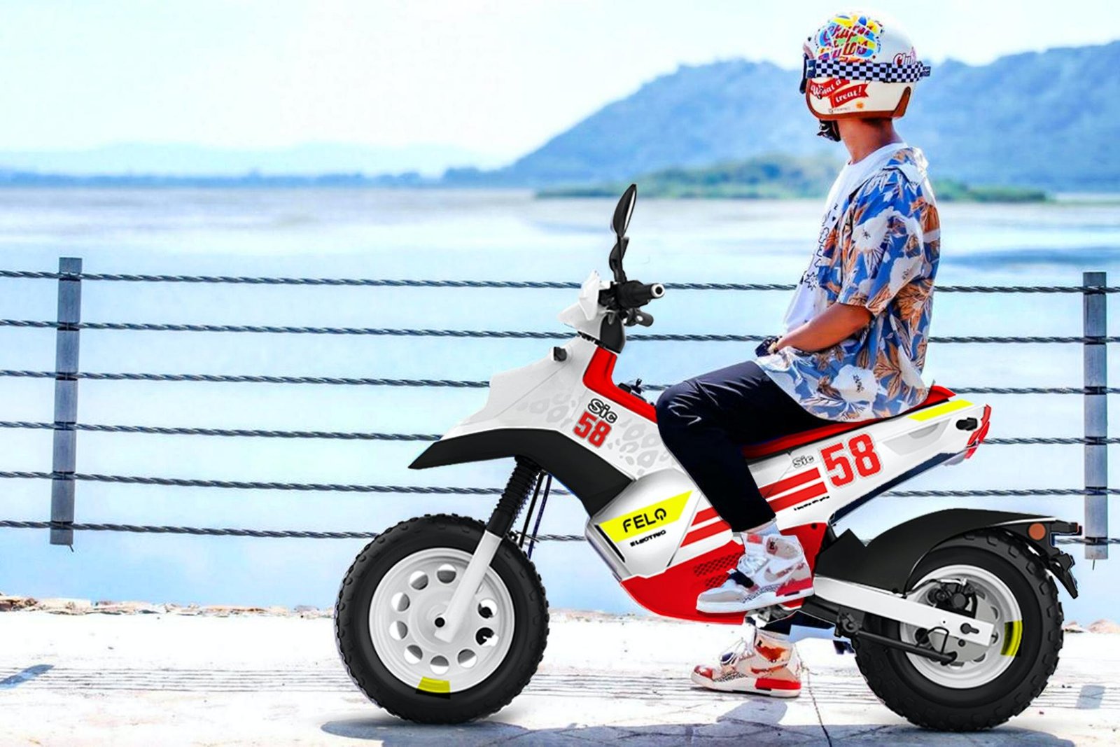 Moto electrica FeloFW-03 Edition Marco Simoncelli / 6.000W / App / Autonomia 120 Km - Imagen 3